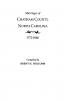 Marriages of Chatham County North Carolina 1772-1868