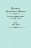 Genealogies of Rhode Island Families from the New England Historical and Genealogical Register. in Two Volumes. Volume I