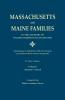 Massachusetts and Maine Families in the Ancestry of Walter Goodwin Davis