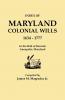 Index to Maryland Colonial Wills 1634-1777 in the Hall of Records Annapolis Maryland