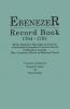 Ebenezer Record Book 1754-1781. Births Baptisms Marriages and Burials of Jerusalem Evangelical Lutheran Church of Effingham Georgia More Commonly
