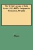 Welsh Lineage of John Lewis (1592-1657) Emigrant to Gloucester Virginia