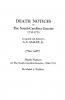 Death Notices in the South-Carolina Gazette 1732-1775