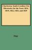 Charleston South Carolina City Directories for the Years 1816 1819 1822 1825 and 1829