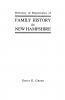 Directory of Repositories of Family History in New Hampshire