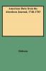 American Data from the Aberdeen Journal 1748-1783