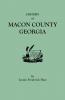 History of Macon County Georgia