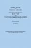 Genealogical and Personal Memoirs Relating to the Families of Boston and Eastern Massachusetts. in Four Volumes. Volume III
