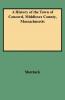 History of the Town of Concord Middlesex County Massachusetts