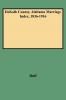 Dekalb County Alabama Marriage Index 1836-1916