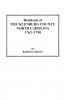 Residents of Mecklenburg County North Carolina 1762-1790