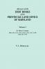 Abstracts of the Debt Books of the Provincial Land Office of Maryland. Volume I St. Mary's County. Liber 39
