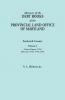 Abstracts of the Debt Books of the Provincial Land Office of Maryland. Frederick County Volume I