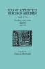 Roll of Apprentices Burgh of Aberdeen 1622-1796. Three Parts in One Volume