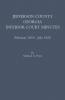 Jefferson County Georgia Inferior Court Minutes February 1814-July 1820