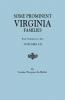 Some Prominent Virginia Families. Four Volumes in Two. Volumes I-II
