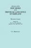 Abstracts of the Debt Books of the Provincial Land Office of Maryland. Worcester County Volume II. Liber 54