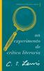 Un experimento de crítica literaria  | Softcover  | Experiment in Criticism