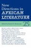 Alt 25 New Directions in African Literature