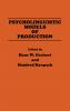 Psycholinguistic Models of Production
