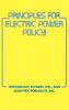Principles for Electric Power Policy