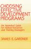 Choosing Effective Development Programs