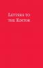 Letters to the Editor