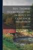 Rev. Thomas Hooker's Letter in Reply to Governor Winthrop