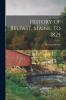 History of Belfast Maine to 1825