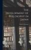 The Development of Philosophy in Japan