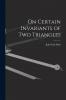 On Certain Invariants of Two Triangles