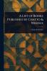 List of Books Published by Chatto & Windus