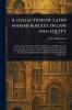 Collection of Latin Maxims & Rules in Law and Equity