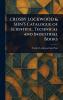 CROSBY LOCKWOOD & SON'S Catalogue of Scientific Technical and Industrial Books
