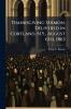 Thanksgiving Sermon Delivered in Cortland N.Y. August 6th 1863