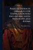 Parallel Extracts Arranged for Translation Into English and Latin With Notes and Idioms
