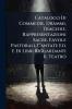 Catalogo Di Commedie Drammi Tragedie Rappresentazioni Sacre Favole Pastorali Cantate Ed. E Di Libri Riguardanti Il Teatro