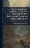 Gordon Book; Published for the Bazaar of the Fochabers Reading Room Sept. 1902