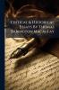 Critical & Historical Essays By Thomas Babington Macaulay