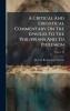 A Critical And Exegetical Commentary On The Epistles To The Philippians And To Philemon