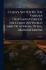 Evans's Sketch Of The Various Denominations Of The Christian World And Of Atheism Deism Mahometanism