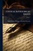 Critical & Historical Essays