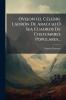Ovejon (el CÃ©lebre LadrÃ³n De Aragua) Ã Sea Cuadros De Costumbres Populares...
