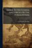 Index To The Genera And Species Of The Foraminifera