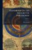 Handbook Of The History Of Philosophy
