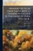 Memoires De Feu M. Omer Talon Avocat General En La Cour De Parlement De Paris Volume 8...