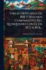 Tablas Obituarias De 1881 Y Resumen Comparativo Del Quinquenio Con El De 1872 A 1876...