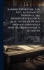 Ioannis Kepleri Sae. Cae. Mtis. mathematici Dioptrice seu Demonstratio eorum quae visui & visibilibus propter conspicilla non ita pridem inventa accidunt