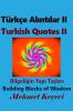 Türkçe Alıntılar II