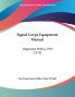 Signal Corps Equipment Manual